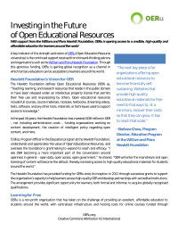 Investing in the future of OER Case Study